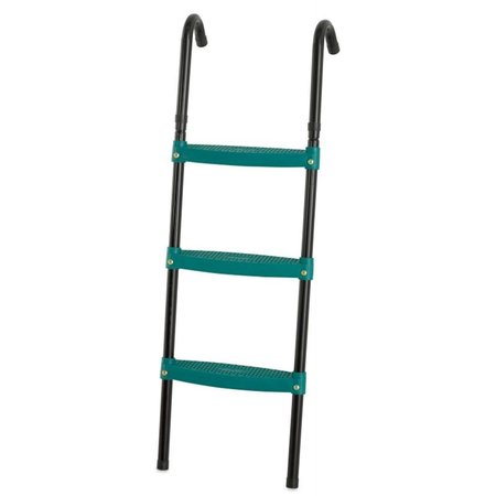 UPPER BOUNCE Upper Bounce UBLGFS3-42 Upper Bounce 40 in. 3 Steps Foldable Trampoline Ladder - Green UBLGFS3-42